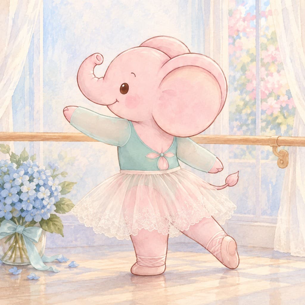 Class collection — elephant in ballet studio