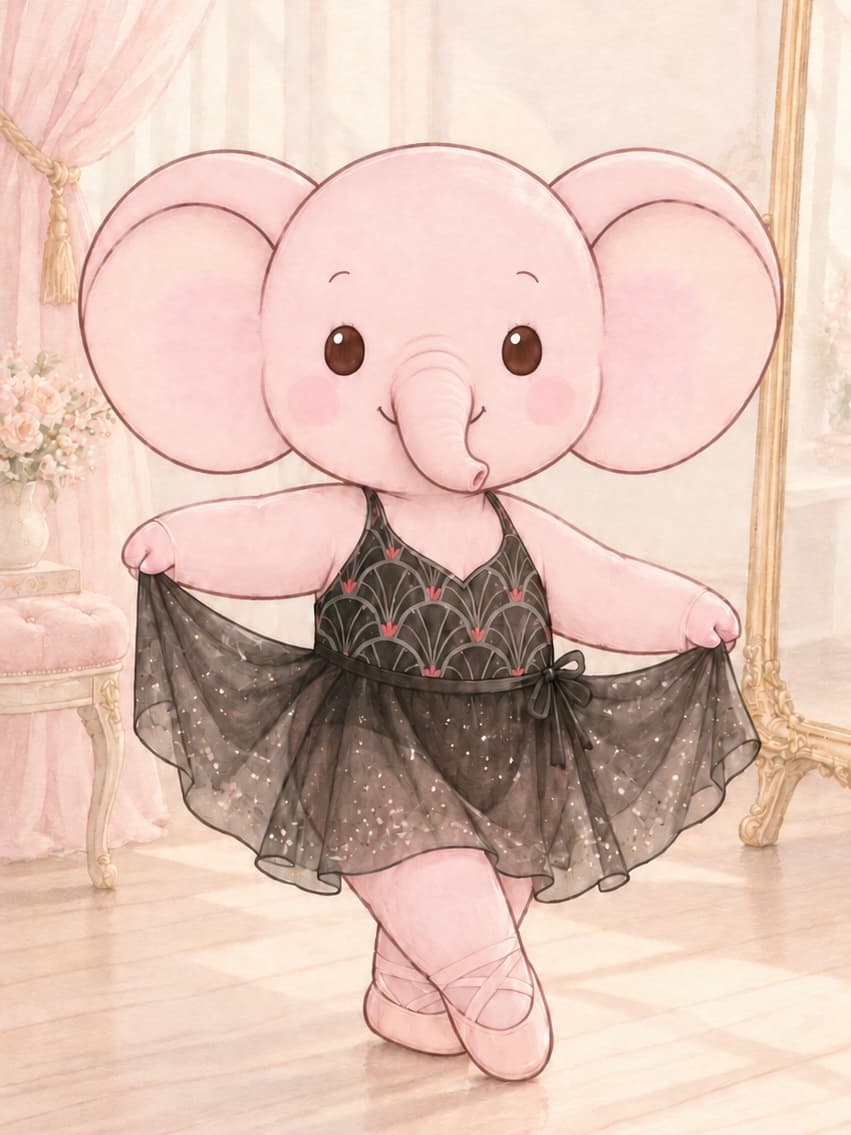 Skirts collection — elephant in tutu skirt