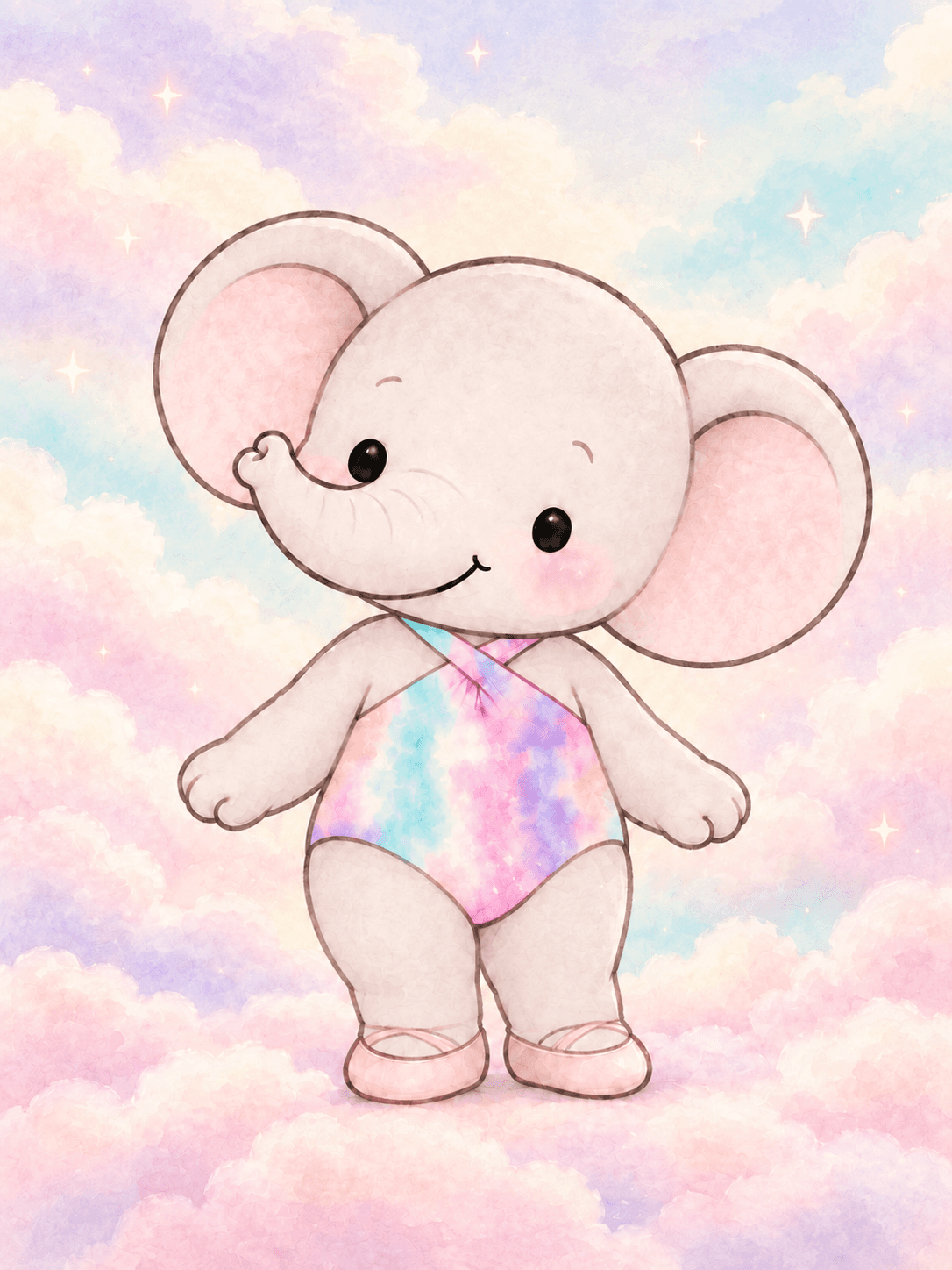 Petit Allegro Leotard — Pink tie dye