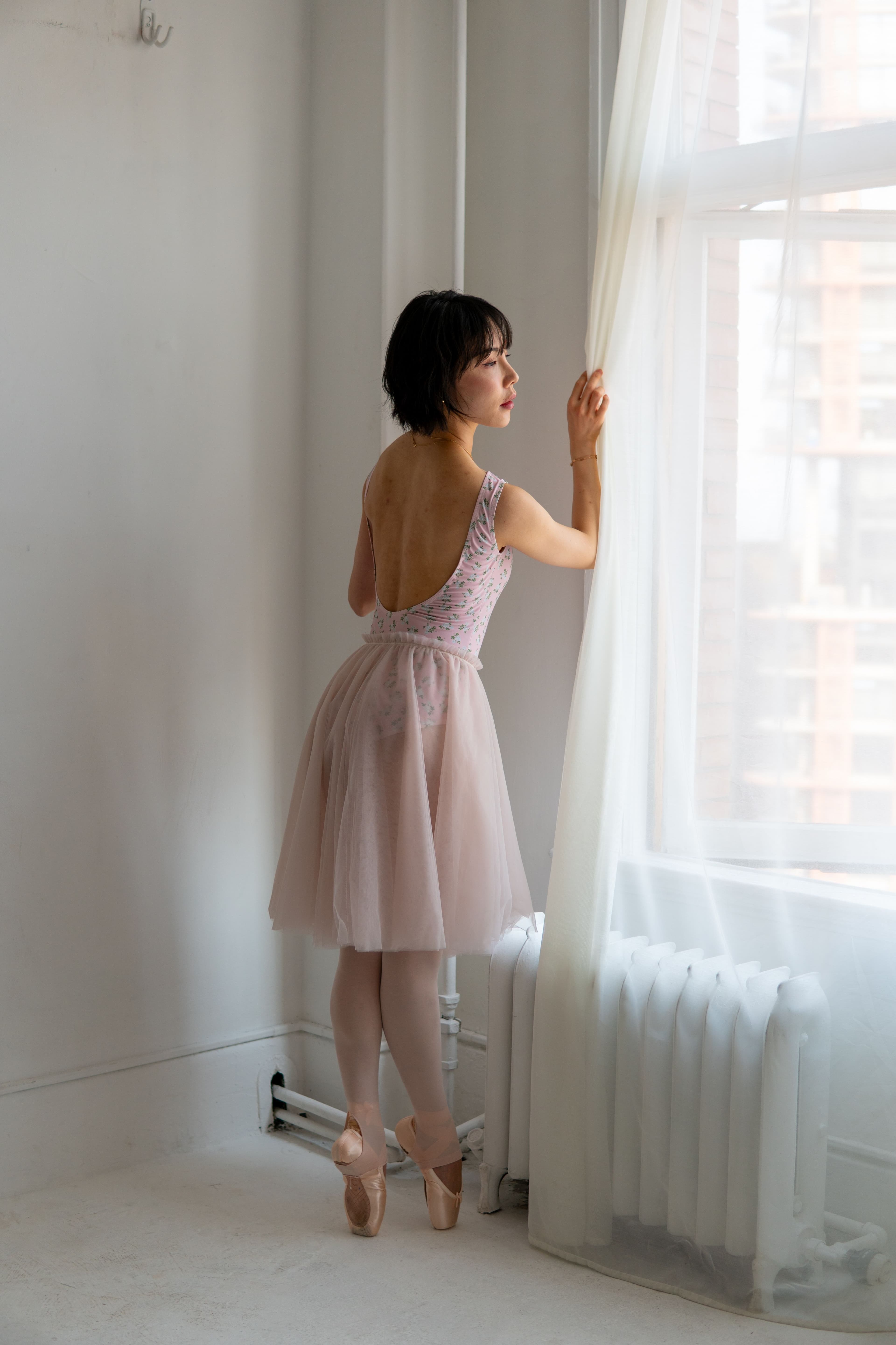 Caprice Leotard — Pink Floral — view 6