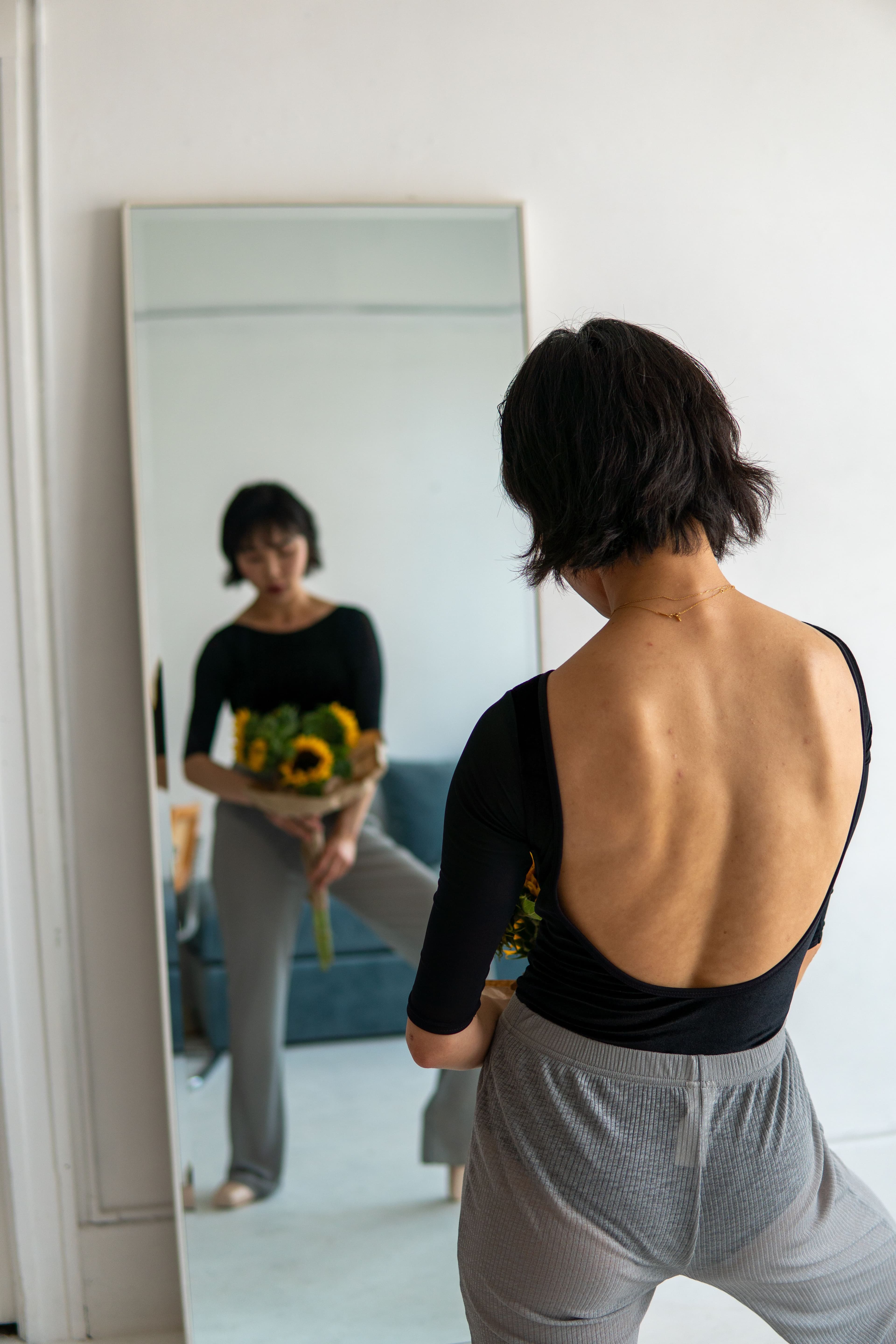 Gracieuse Leotard — Black — view 2