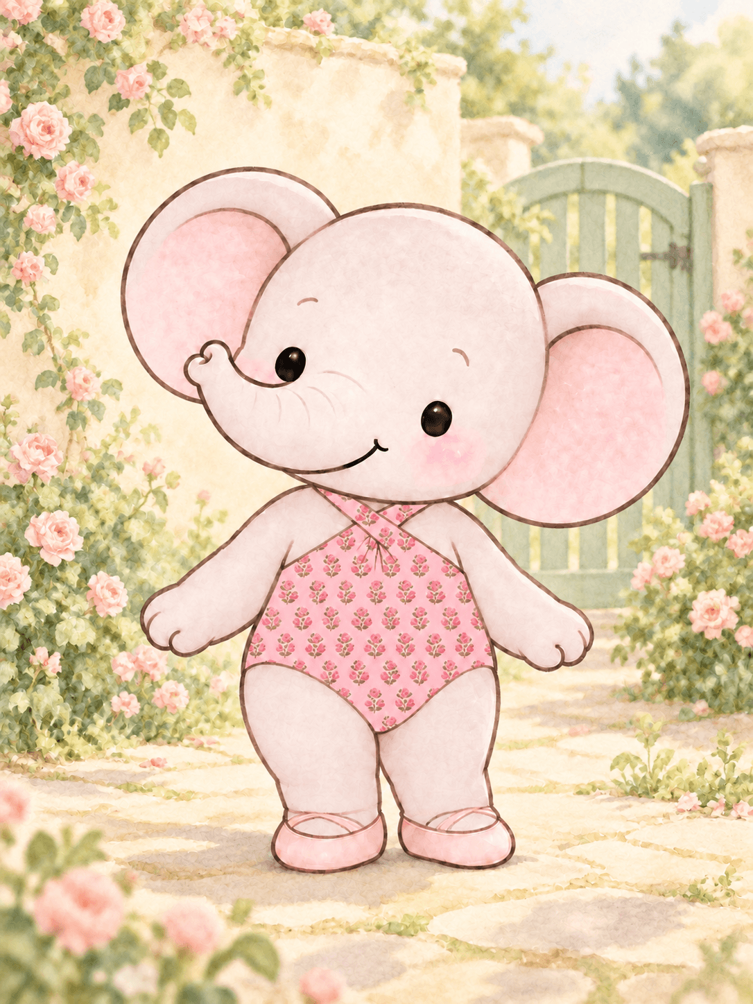 Petit Allegro Leotard — Pink flowers