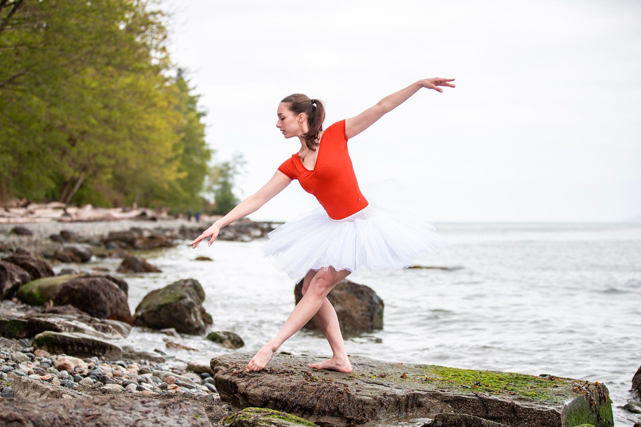 Arabesque Leotard — Red — view 7