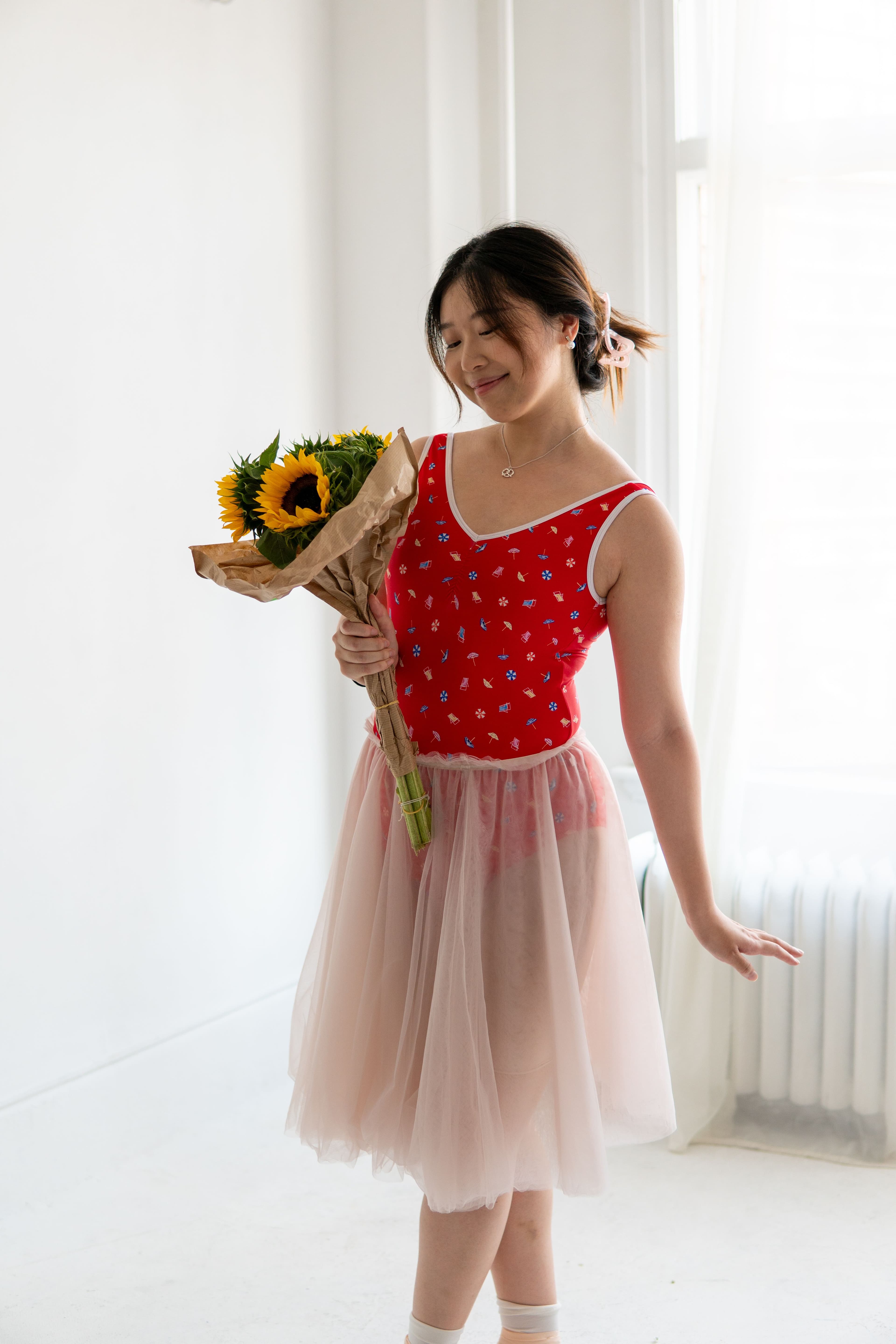 Grand Allegro Leotard — Red Beach — view 1
