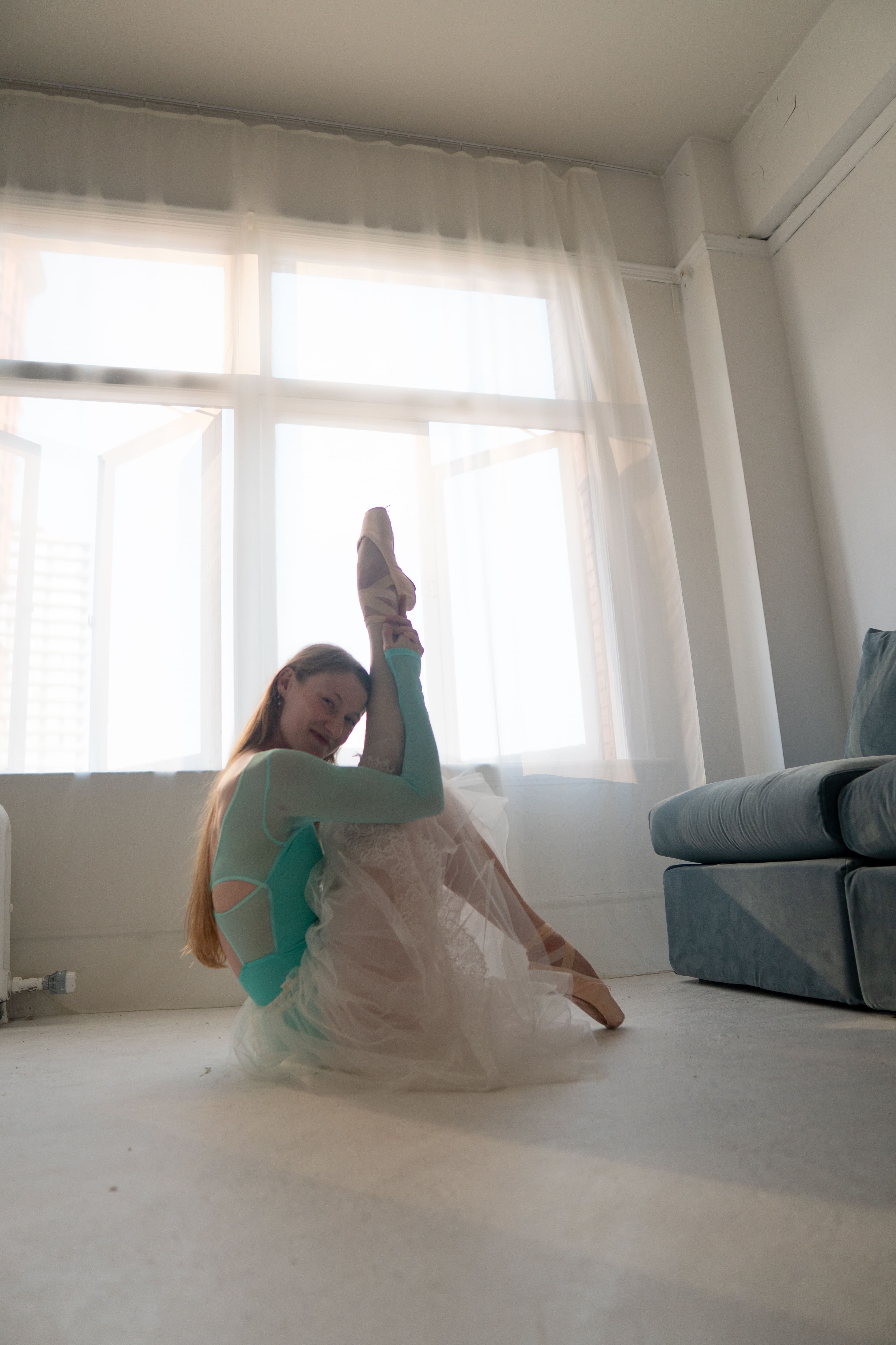 Expression Leotard — Tiffany Blue — view 6