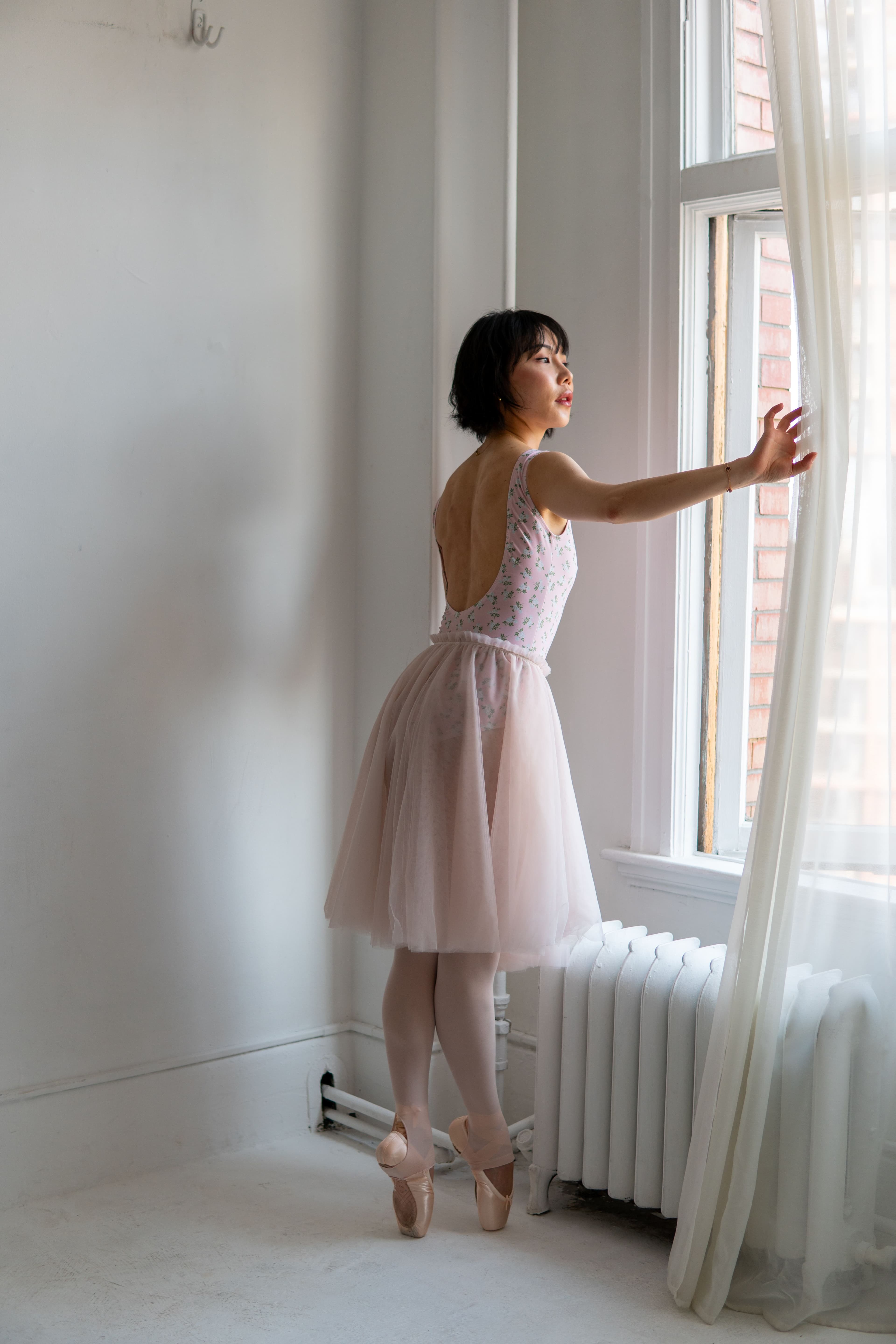 Caprice Leotard — Pink Floral — view 5