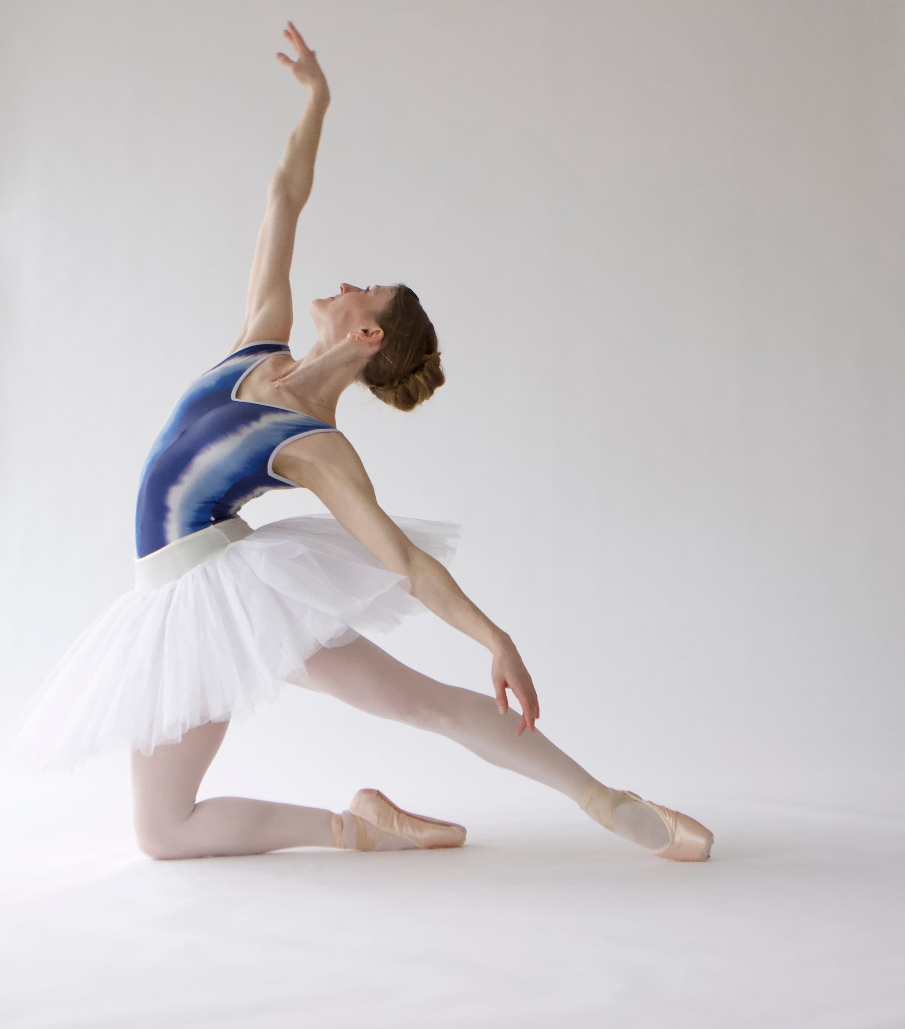 Grand Allegro Leotard — Blue tie dye — view 2